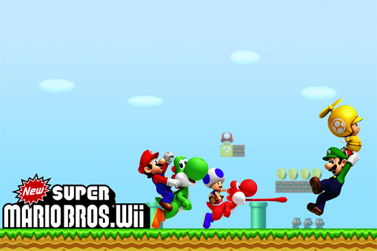 mario bros wallpaper. Download: New Super Mario Bros