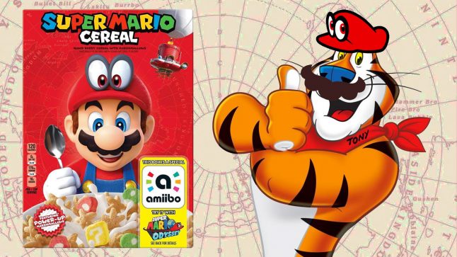 Super Mario Odyssey amiibo cereal
