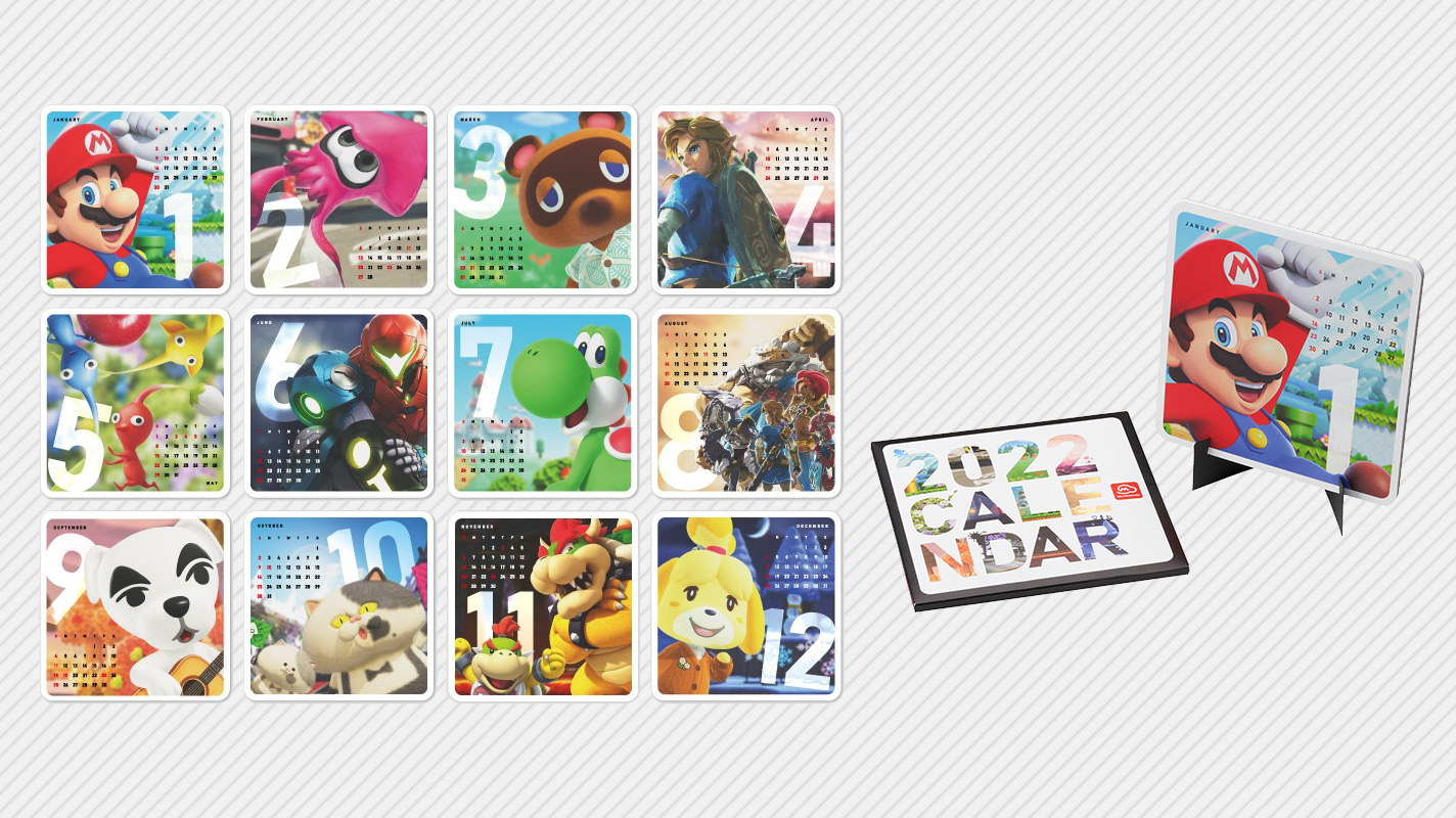 Nintendo Calendar 2022 Nintendo Adds Redeemable 2022 Calendar To Aussie My Nintendo Store (Update)  - Vooks