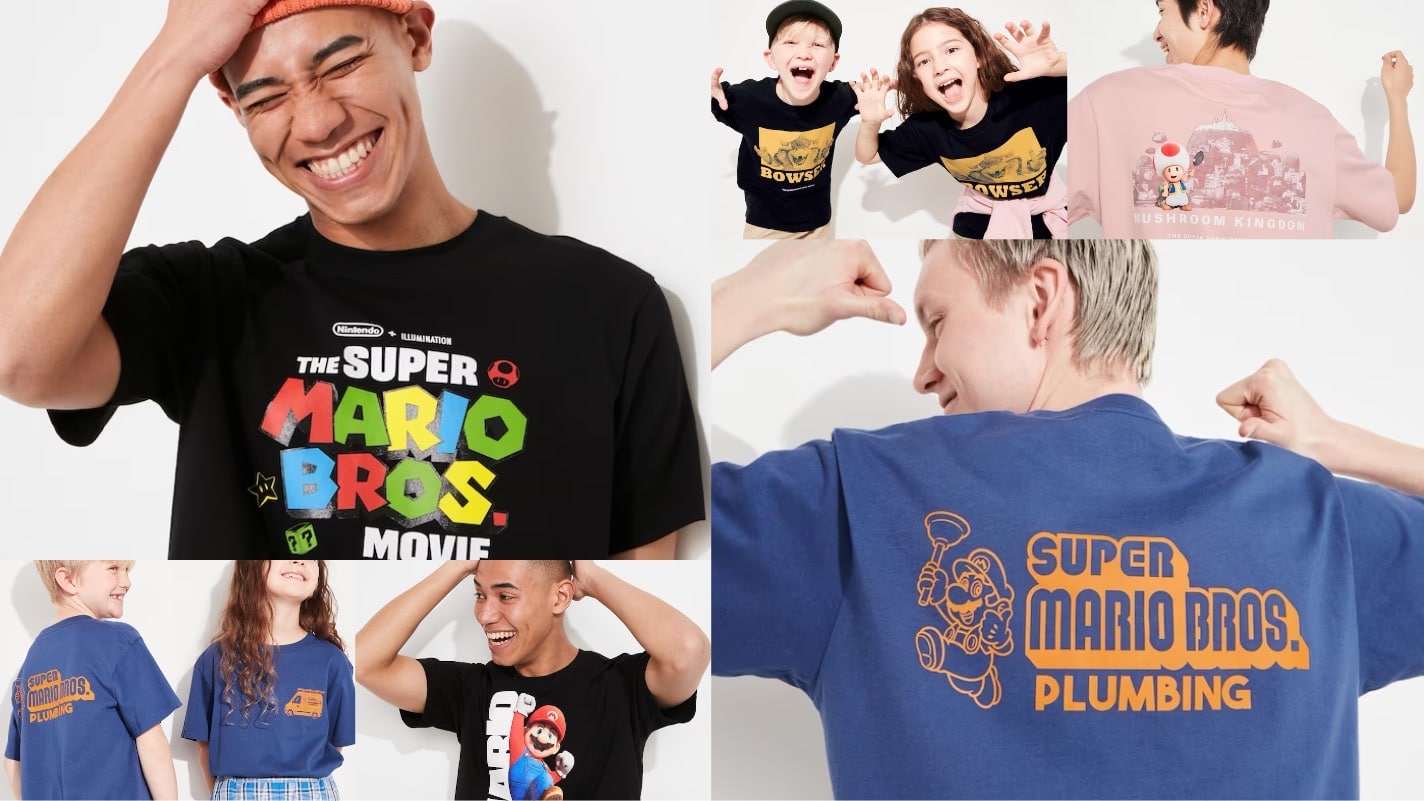 Super Mario Bros. Movie range of Tees coming to Uniqlo