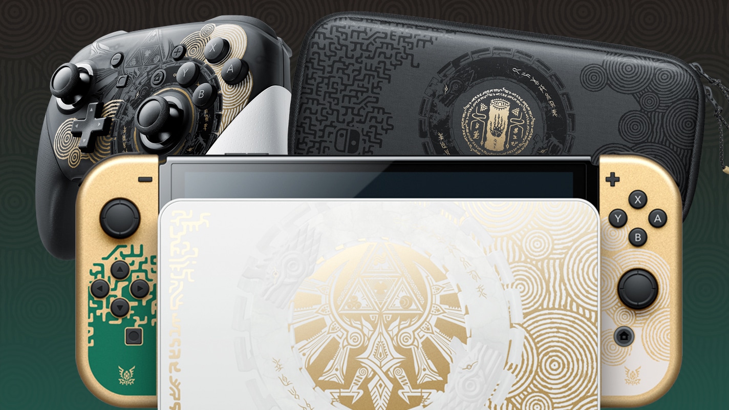 Nintendo Switch OLED Limited Edition Zelda Tears Of The Kingdom Golden