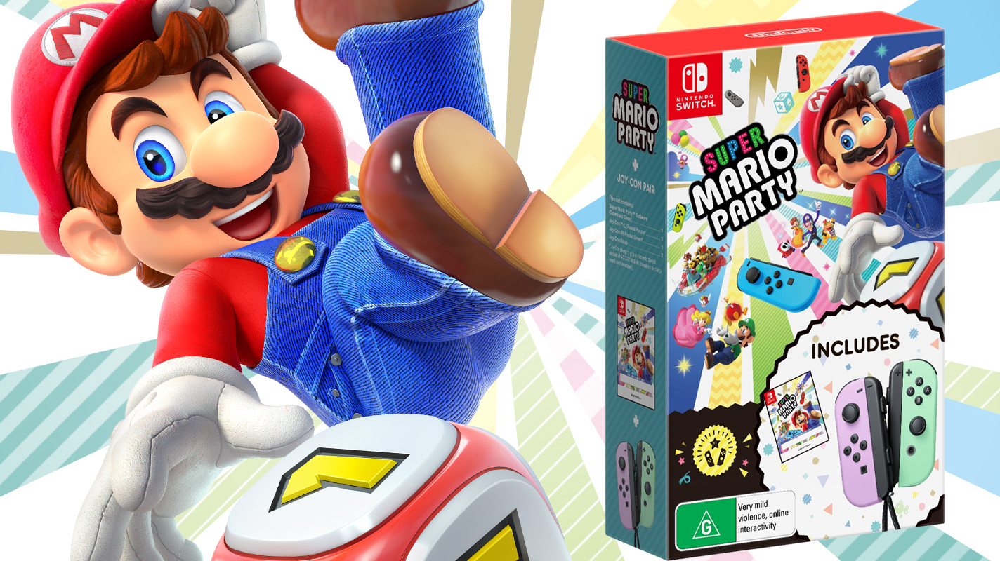 Super Mario Party + Red & Blue Joy-con Bundle : Target