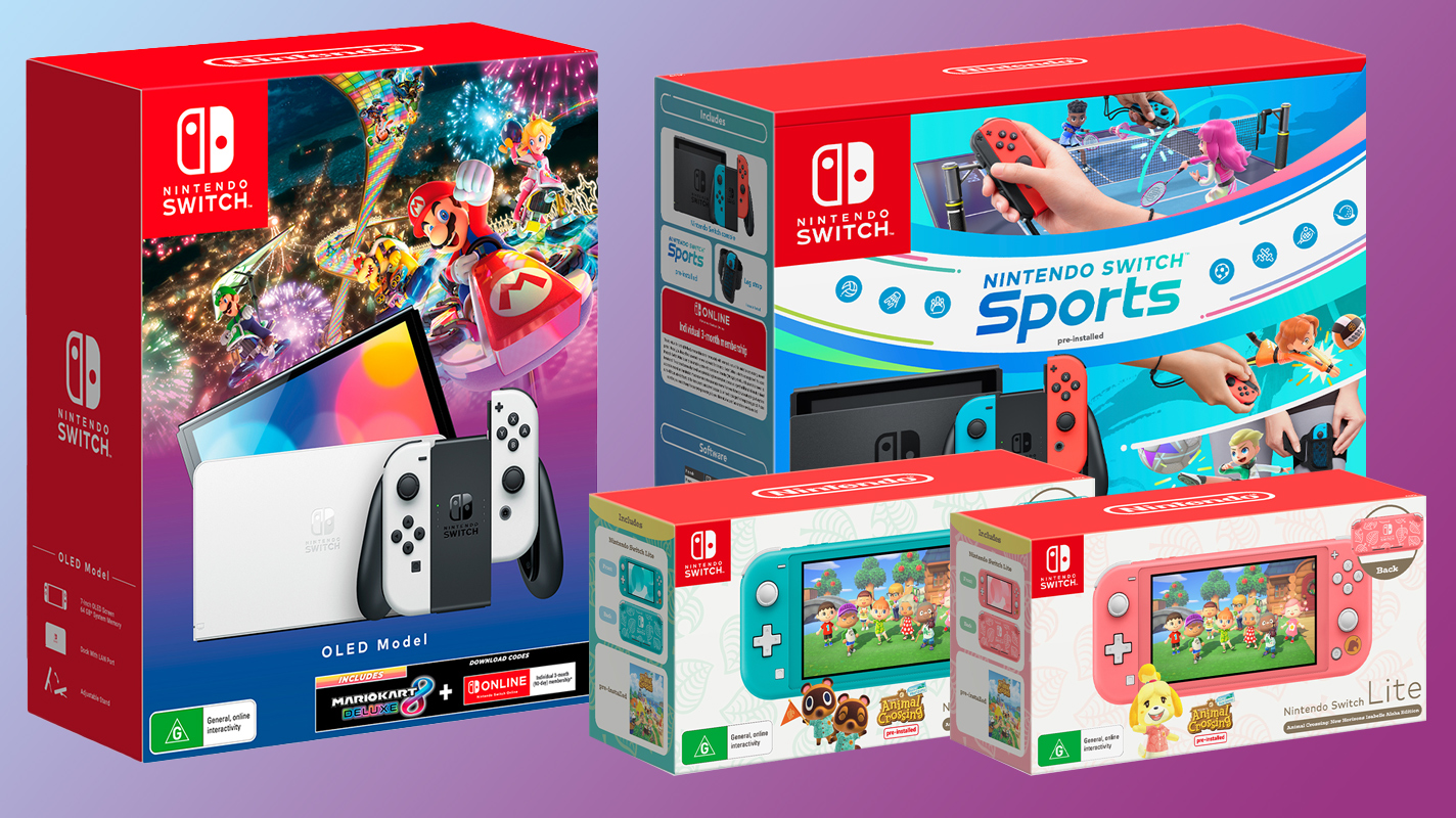 New Mario Kart OLED Switch Animal Crossing Switch Lite bundles