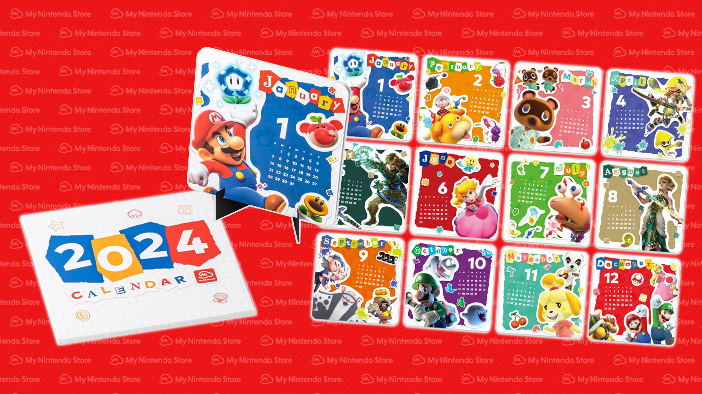 The 2025 My Nintendo Calendar added to the Aussie My Nintendo Store Vooks