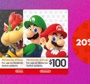 Nintendo eShop cards will be 20% off at Coles from September 17th